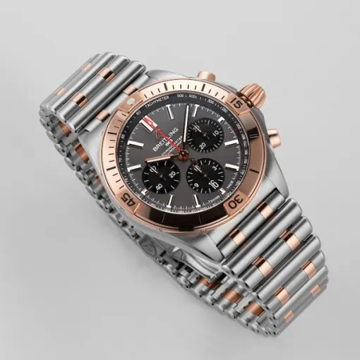 Breitling Chronomat Men Automatic Grey Bicoloured Watch UB0134101B1U - Image 6