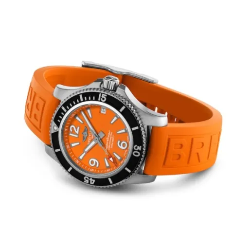 Breitling Superocean Women Automatic Orange Rubber Watch A17316D71O1S1 - Image 3