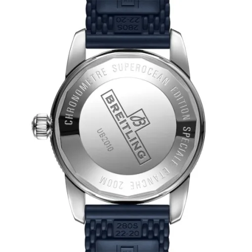 Breitling Superocean Heritage Men Automatic Blue Rubber Watch UB2010161C1S1 - Image 4