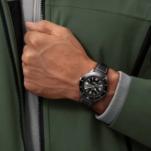 Breitling Superocean Men Automatic Black Calf Watch A10370121B1X2 - Image 5