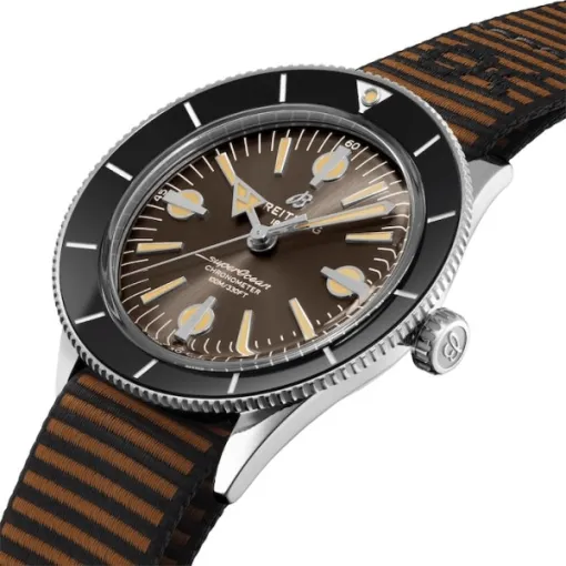 Breitling Superocean Heritage Men Automatic Brown Nylon Watch A103703A1Q1W1 - Image 2