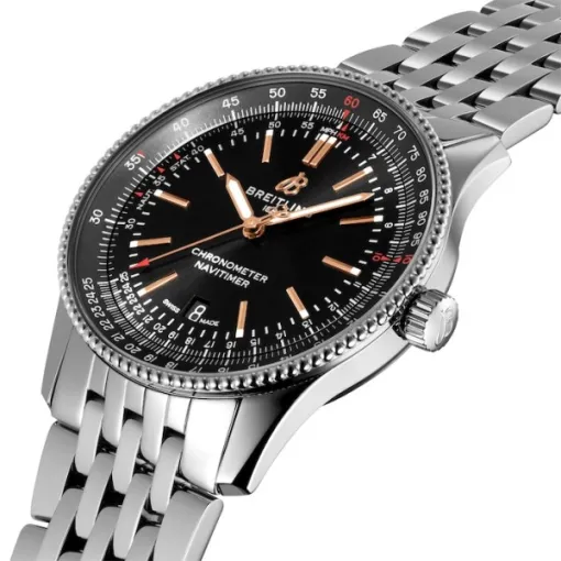 Breitling Navitimer Men Automatic Black Stainless Steel Watch A17326241B1A1 - Image 2