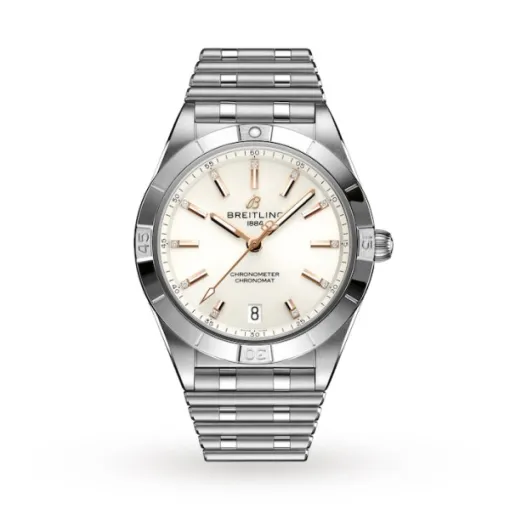 Breitling Chronomat Women Automatic Silver Stainless Steel Watch A10380101A2A1