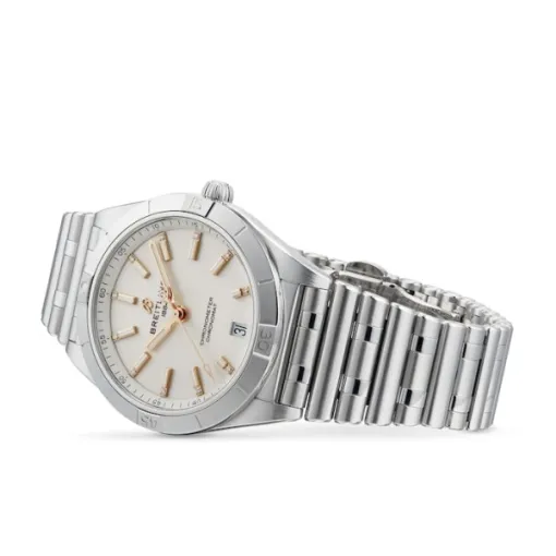 Breitling Chronomat Women Automatic Silver Stainless Steel Watch A10380101A2A1 - Image 3
