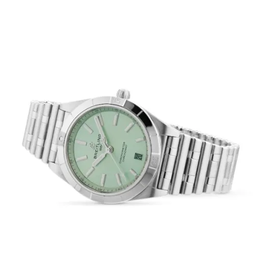 Breitling Chronomat Women Automatic Green Stainless Steel Watch A10380101L1A1 - Image 3