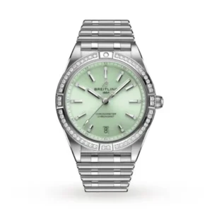 Breitling Chronomat Women Automatic Green Stainless Steel Watch A10380591L1A1