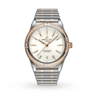 Breitling Chronomat Women Automatic Silver Stainless Steel & 18ct Rose Gold Watch U10380591A1U1