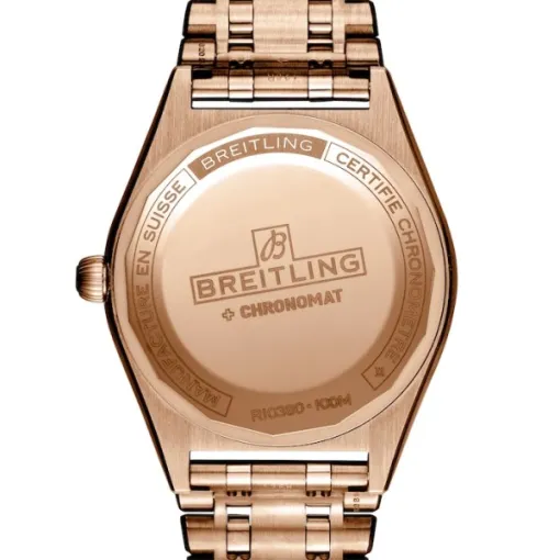 Breitling Chronomat Women Automatic Silver 18ct Rose Gold Watch R10380101A1R1 - Image 2