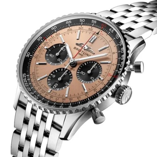 Breitling Navitimer Men Automatic Copper Stainless Steel Watch AB0138241K1A1 - Image 2
