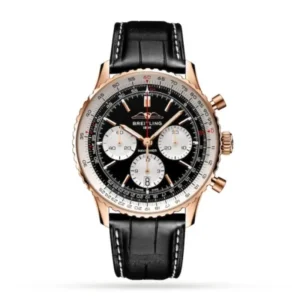 Breitling Navitimer Men Automatic Black Alligator Watch RB0138211B1P1