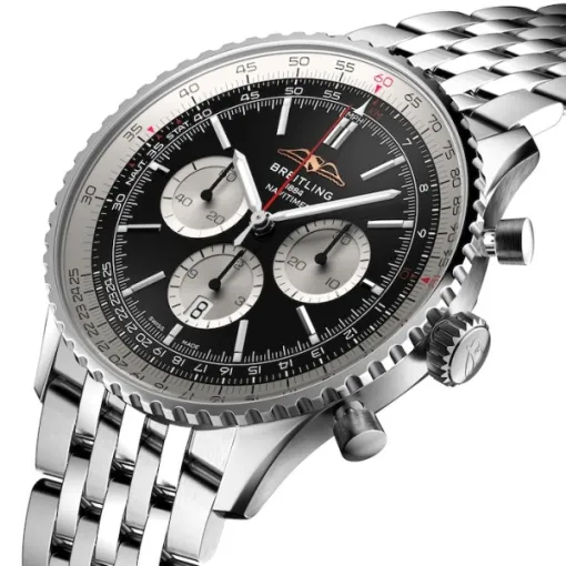 Breitling Navitimer Men Automatic Black Stainless Steel Watch AB0137211B1A1 - Image 2