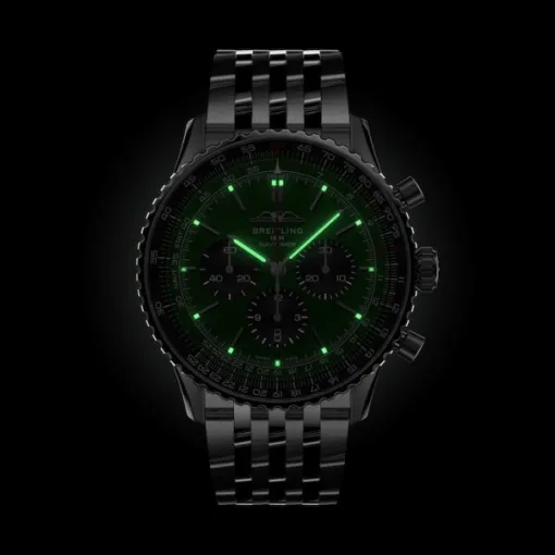 Breitling Navitimer Men Automatic Green Stainless Steel Watch AB0137241L1A1 - Image 5