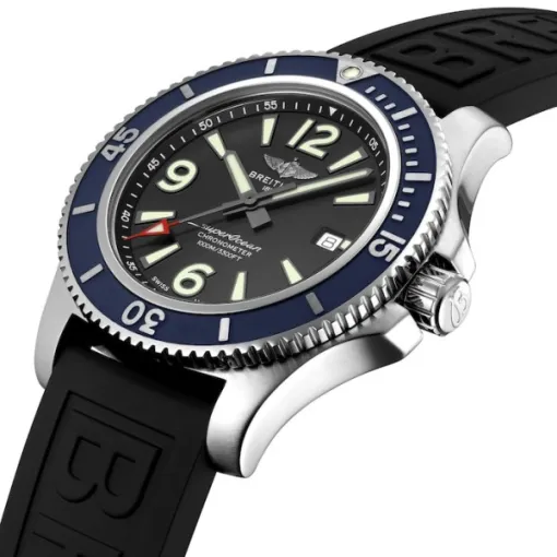 Breitling Superocean Men Automatic Black Rubber Watch A173678A1B1S1 - Image 3