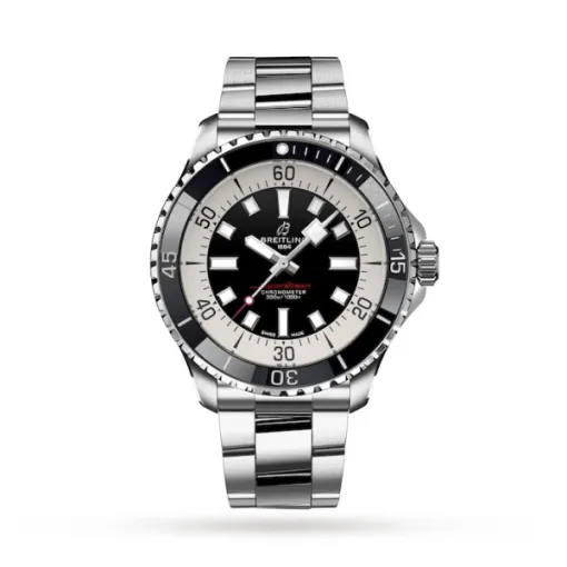 Breitling Superocean Men Automatic Black Stainless Steel Watch A17376211B1A1