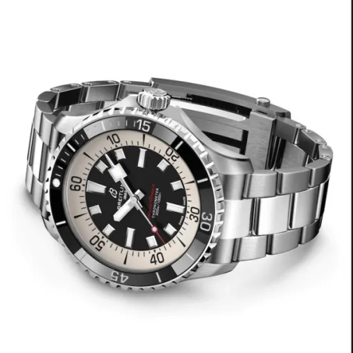 Breitling Superocean Men Automatic Black Stainless Steel Watch A17376211B1A1 - Image 4