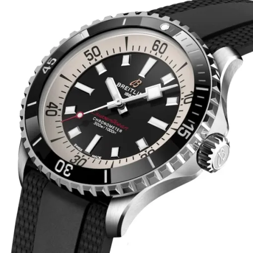 Breitling Superocean Men Automatic Black Rubber Watch A17376211B1S1 - Image 3