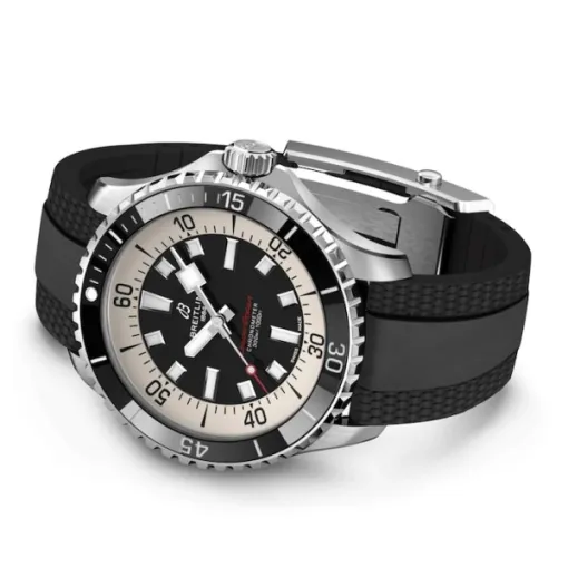Breitling Superocean Men Automatic Black Rubber Watch A17376211B1S1 - Image 4