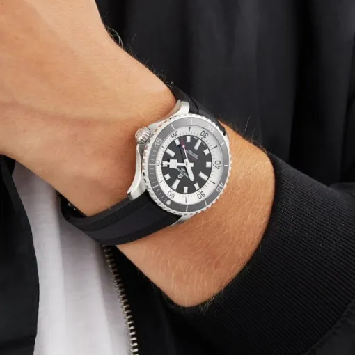 Breitling Superocean Men Automatic Black Rubber Watch A17376211B1S1 - Image 6