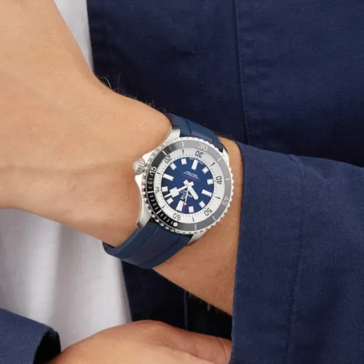 Breitling Superocean Men Automatic Blue Rubber Watch A17376211C1S1 - Image 6