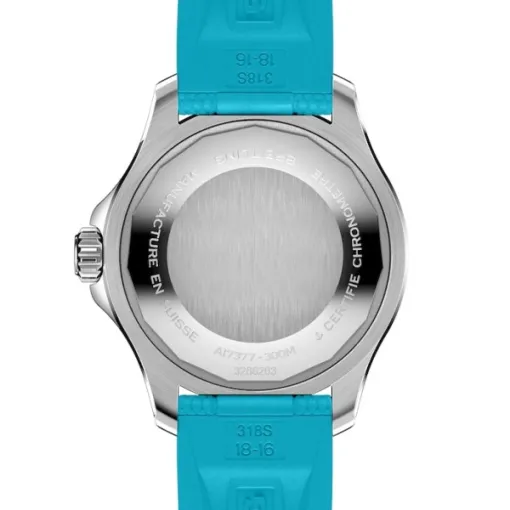 Breitling Superocean Unisex Automatic Turquoise Rubber Watch A17377211C1S1 - Image 2