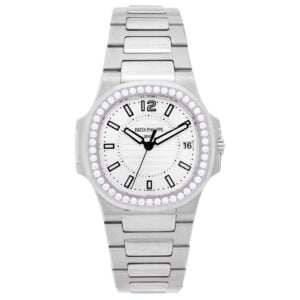 Nautilus Ladies 7018/1A-001 PF SS & Diamonds White Dial 324 S C