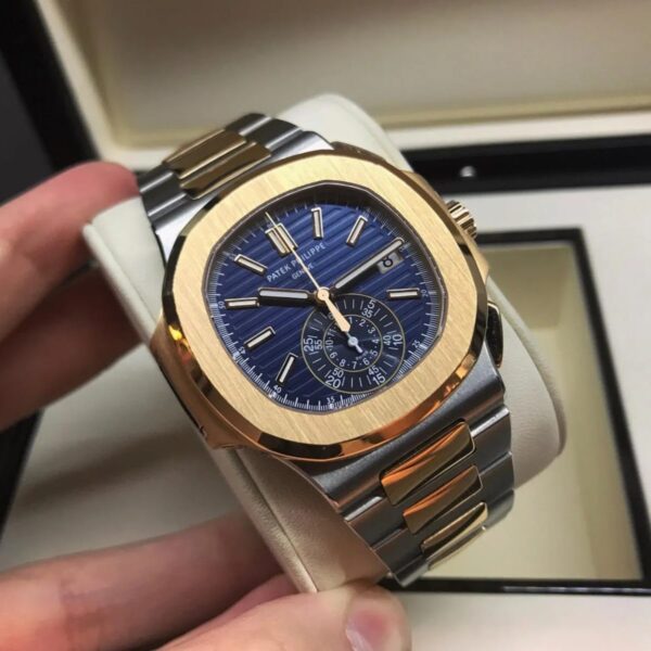 Nautilus Chrono 5980R JF Rose Gold Blue Dial CH28-520C