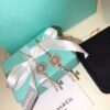 2020 Fashion Tiffany & Co Rose Gold Petals Keys Pendant Sunflower Diamonds Necklace For Women - Image 5