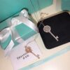 2020 Fashion Tiffany & Co Rose Gold Petals Keys Pendant Sunflower Diamonds Necklace For Women - Image 6