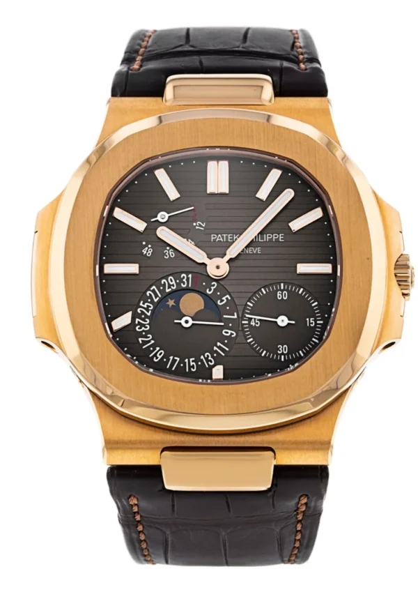 REPLICA PATEK PHILIPPE NAUTILUS 5712R-001 ROSE GOLD BROWN DIAL WATCH