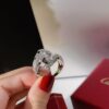 2021 New Double Panthere de Cartier Ring White Gold With Diamonds Online Sale - Image 5