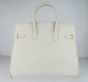 Hermes Birkin 35cm Togo leather Handbags beige silver