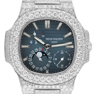 Nautilus 5719 TWF Full Diamond Blue Dial Big Diamond Bezel 324 SC