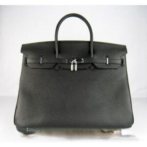 Hermes Birkin 35CM Togo Leather Handbags 6099 black silver