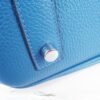 Hermes Birkin 35CM Togo Leather Handbags 6099 blue silver - Image 5