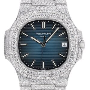 Nautilus Jumbo 5711 R8F SS & Diamonds Blue Dial 324SC