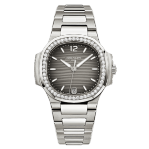Nautilus Ladies 7018/1A-011 PF SS & Diamonds Anthracite Dial 324SC