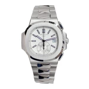 Nautilus Chrono 5980 PPF SS White Dial 7750