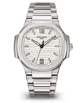 Patek Philippe Ladies Nautilus Silver Dial Stainless Steel 7118/1A-010