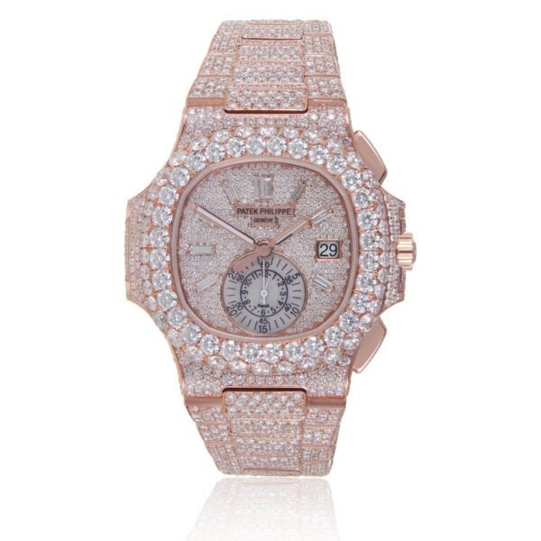 Nautilus Chrono 5980/1R-001 PF Rose Gold & Diamonds Diamond Dial 7750