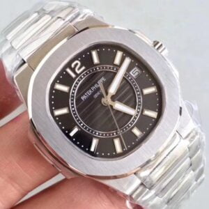 Nautilus Ladies 7011/1G-010 JJF SS Black Dial Quartz E23-250 S C