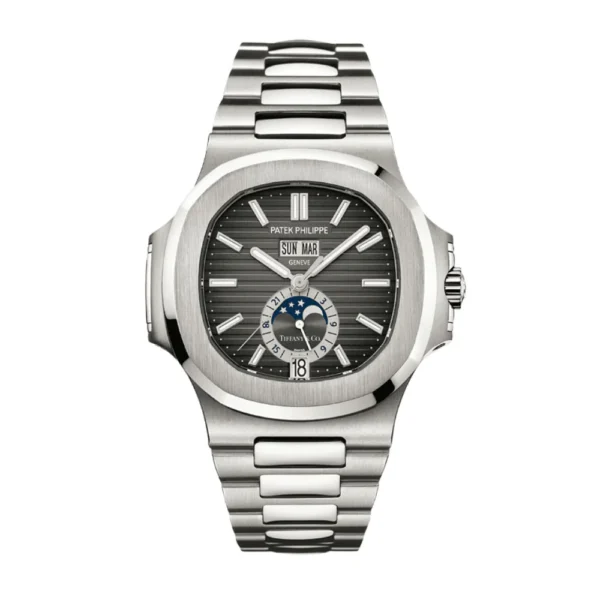 Nautilus Annual Calendar Moonphase 5726 V9F V2 SS Black Dial 324