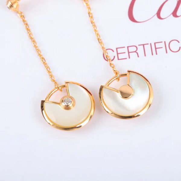 Amulette de Cartier Earrings with Diamonds - Image 3