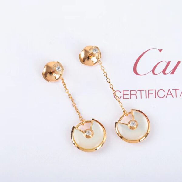 Amulette de Cartier Earrings with Diamonds - Image 4