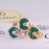 Amulette de Cartier Malachite Ring With Diamond in Yellow Gold, White Gold and Pink Gold
