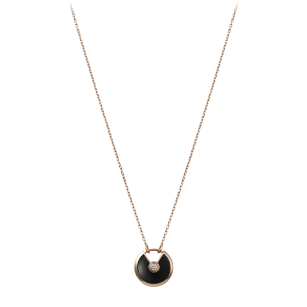 Amulette De Cartier Necklace Pink Gold, Diamond, Onyx B3047400 - Image 4