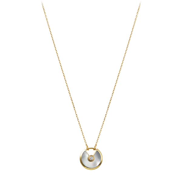 Amulette De Cartier Necklace Yellow Gold, Diamond, White Mother-Of-Pearl B3047500 - Image 4