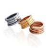 B.zero1 3-Band Ring with Pave Diamonds Along the Edge