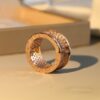 B.zero1 4-Band Ring Pink Gold with Pave Diamonds - Image 4