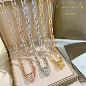 B.Zero1 Rock Necklace White Gold/Rose Gold/Yellow Gold With Diamonds Cheap