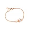 B.zero1 Soft Bracelet in Rose Gold with Rose Gold and White Ceramic Pendant - Image 2